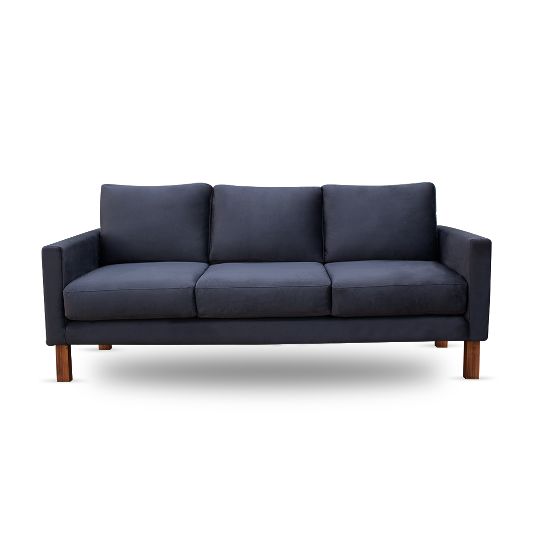 Zen Livon Chill Zone Three Seater Velvet Sofa