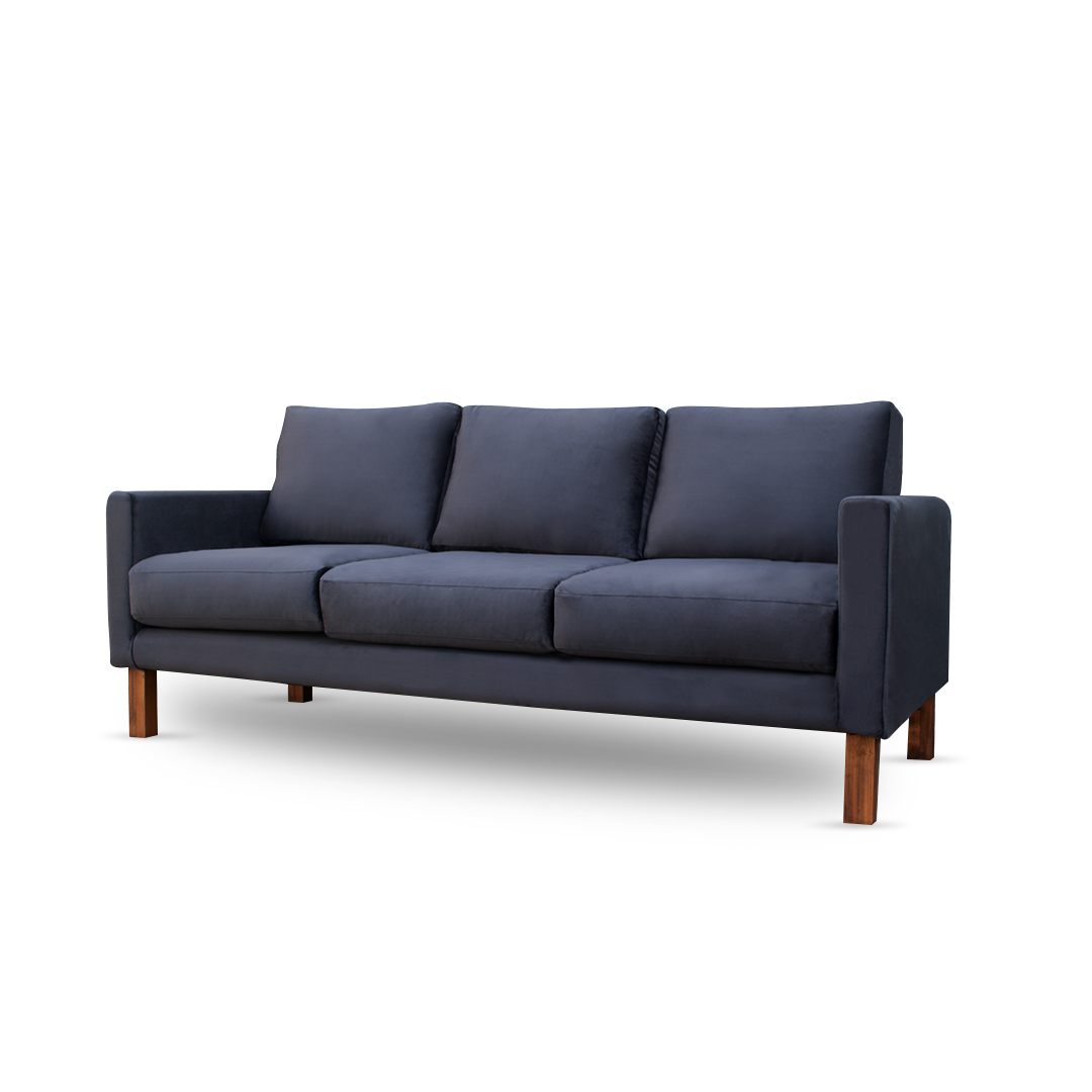 Zen Livon Chill Zone Three Seater Velvet Sofa