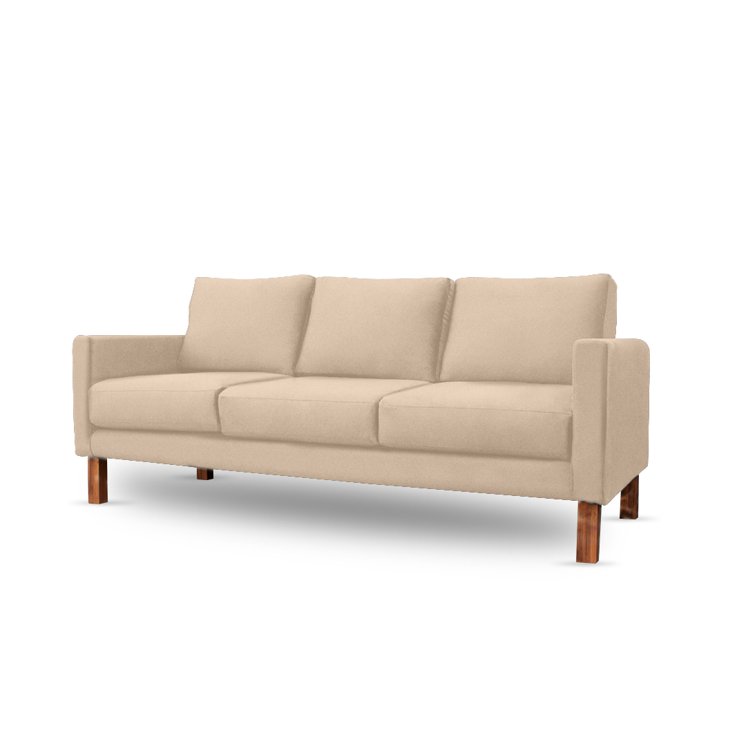 Zen Livon Chill Zone Three Seater Velvet Sofa