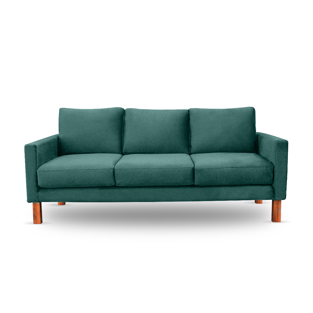 Zen Livon Chill Zone Three Seater Velvet Sofa