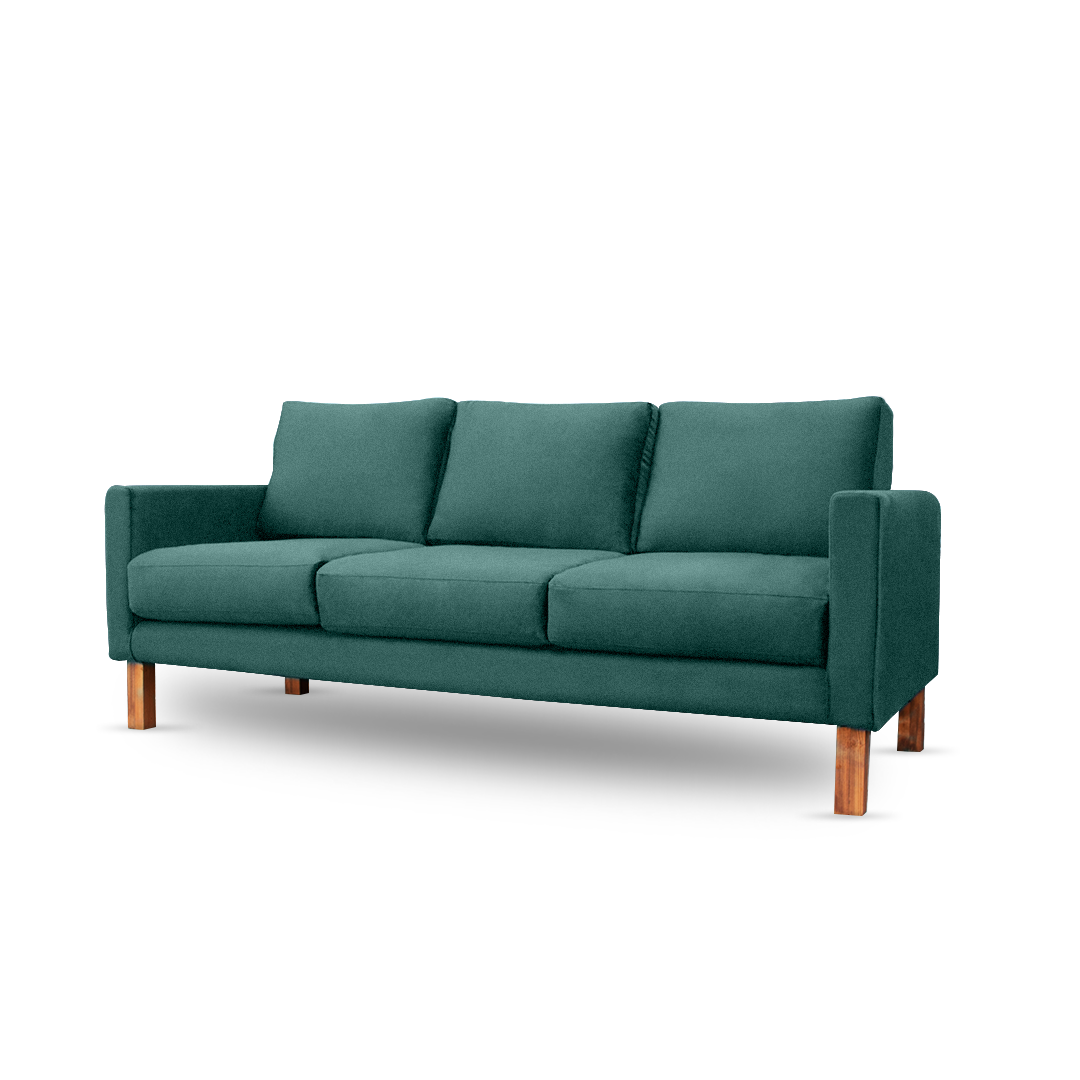Zen Livon Chill Zone Three Seater Velvet Sofa