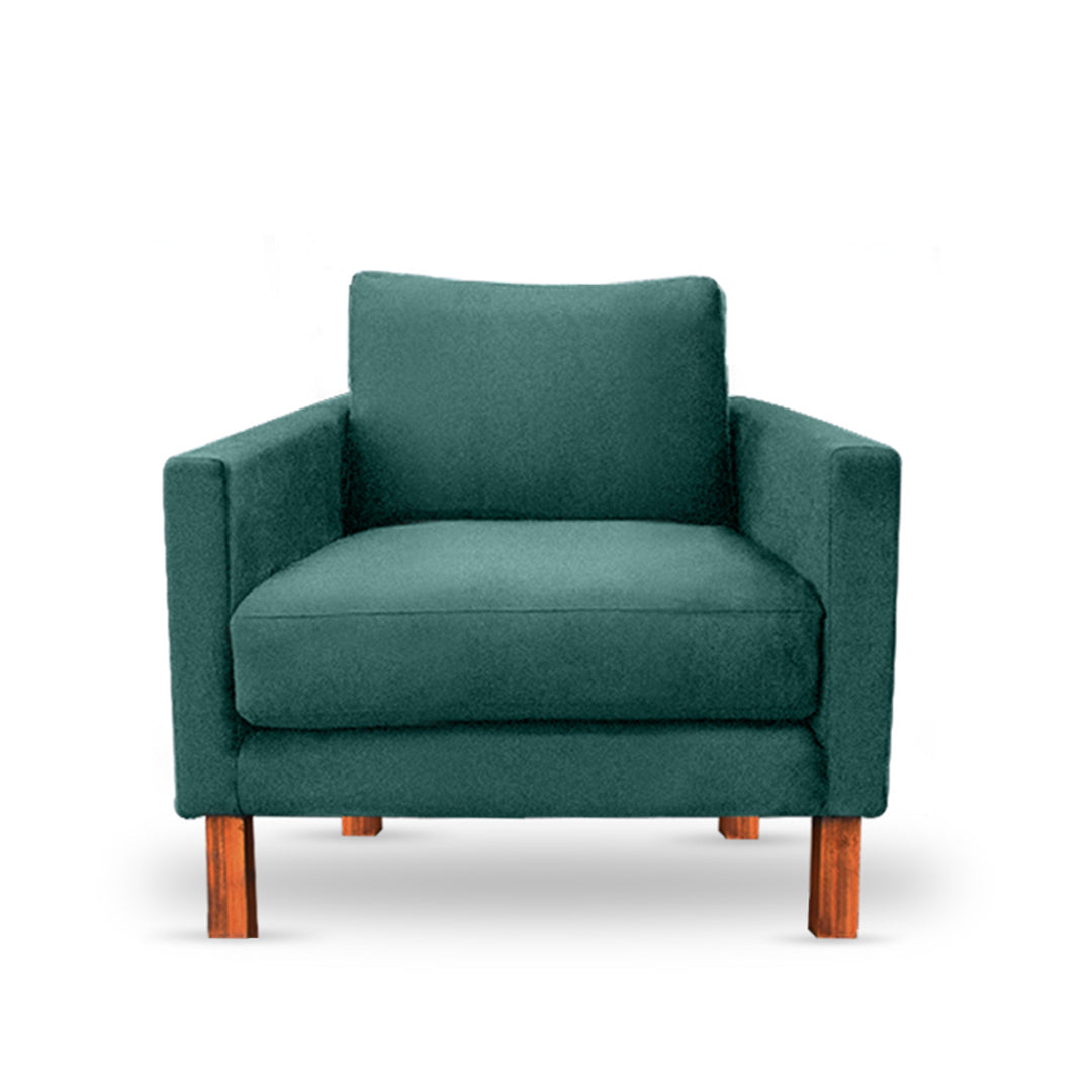 Zen Livon Chill Zone One Seater Velvet Sofa