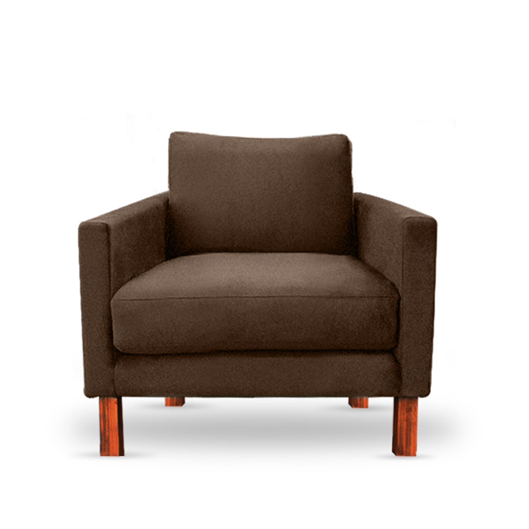 Zen Livon Chill Zone One Seater Velvet Sofa
