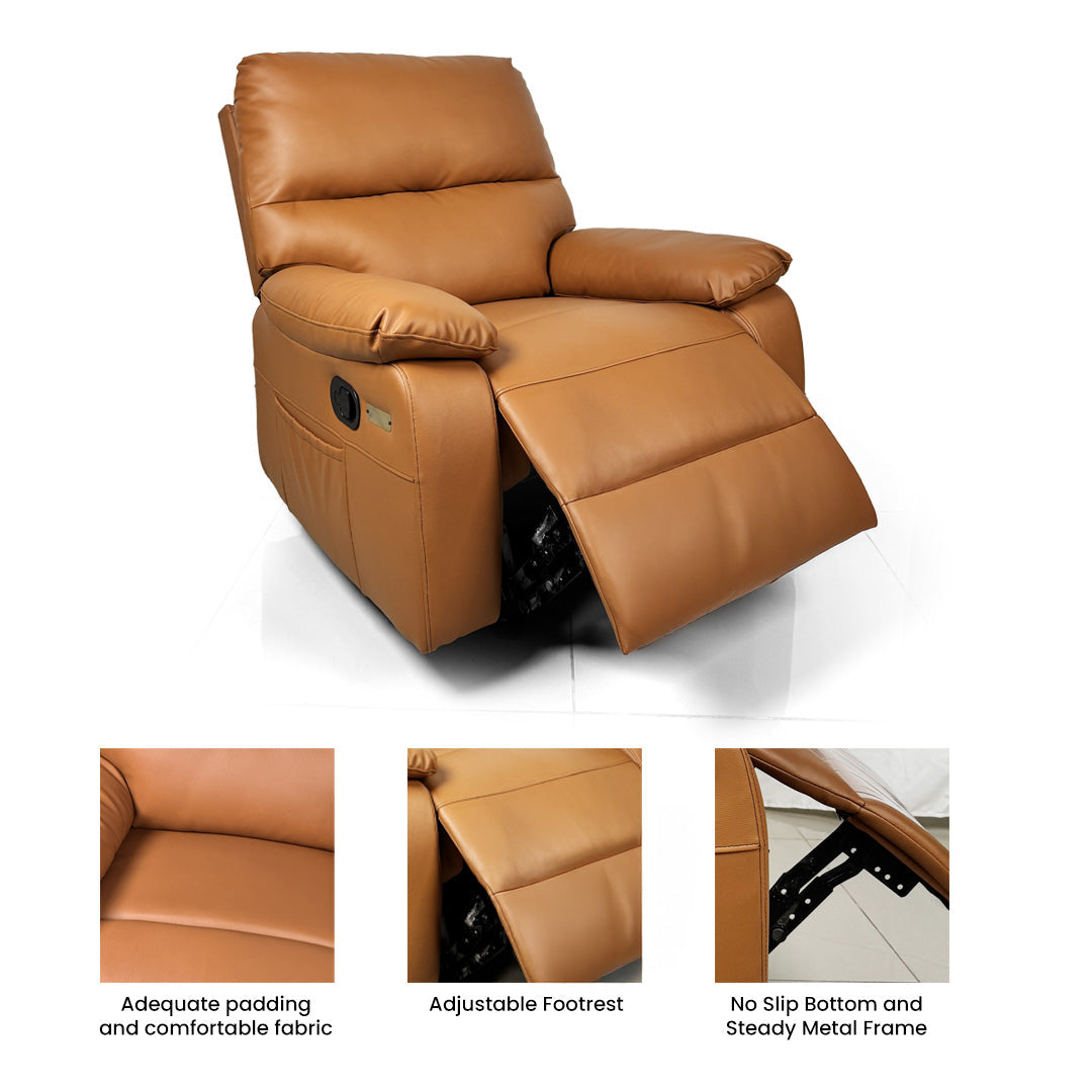 Zen Livon Manual Recliner Sofa (3 in 1)