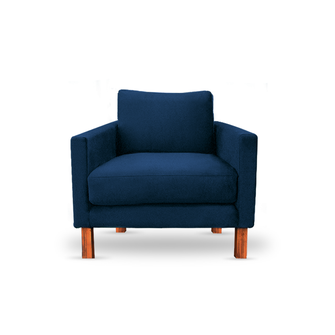 Zen Livon Chill Zone One Seater Velvet Sofa